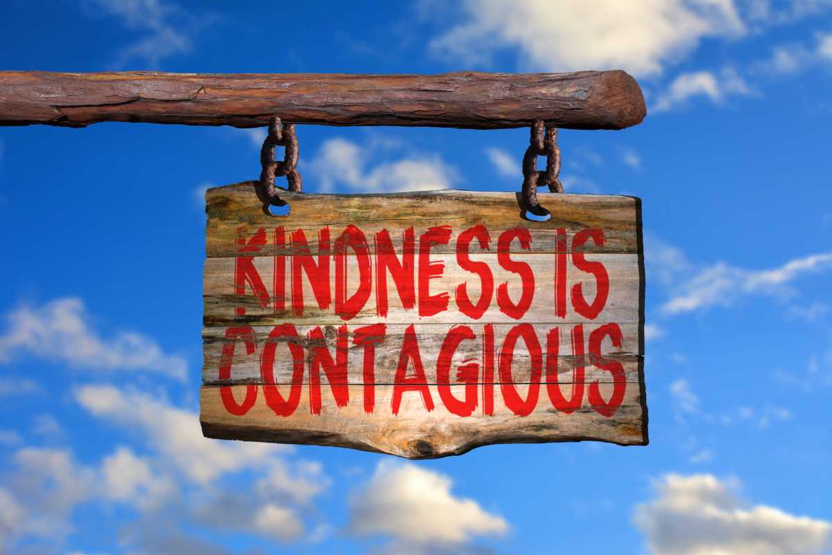 Kindness is contagious